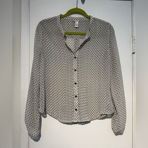 Forever 21 sheer blouse large